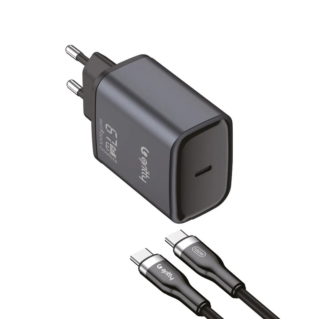 Gritty 67W GaN Hızlı Şarj USB-C